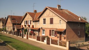 Row of houses in France